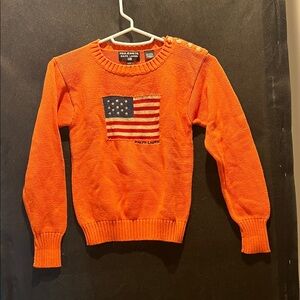 Polo by Ralph Lauren Vibrant Orange Crewneck Sweater